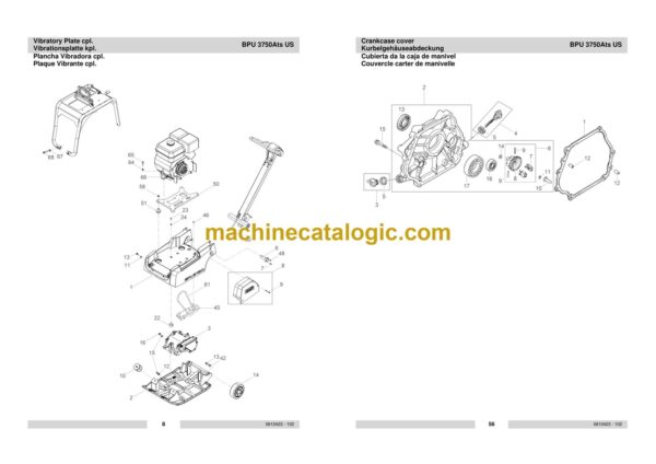 Wacker Neuson BPU 3750Ats US Reversible Plates Parts Manual - Image 3