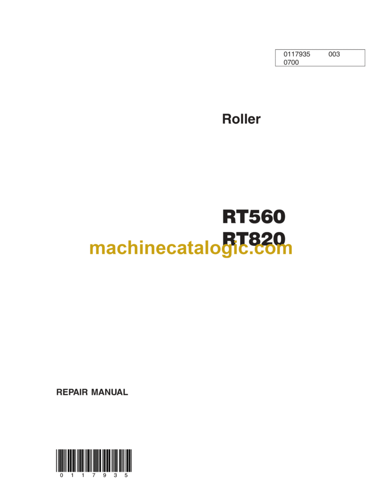 Wacker Neuson RT820 Trench Roller Repair Manual
