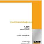 Case CX70E, CX75E Mini Excavator Service Manual