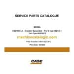 Case CX210C LC Tier 4 NA Crawler Excavator Service Parts Catalogue