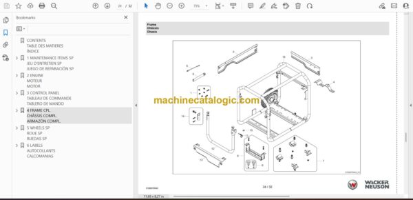 Wacker Neuson GP4000A Power Parts Manual - Image 2