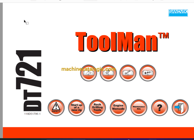 Sandvik DT721 Drilling Rig Full Documents (Service, Operator, Maintenance Manual and Parts Catalog) [118D51796]