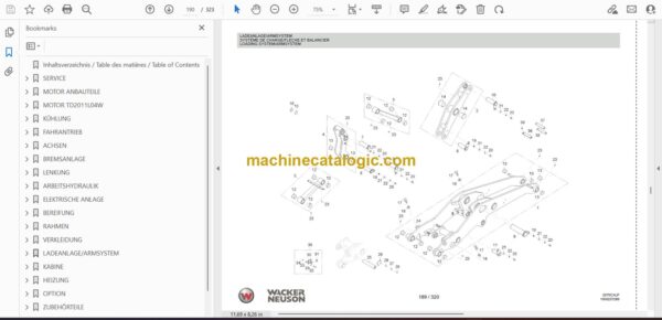 Wacker Neuson WL34 AU Loader Parts Manual - Image 2