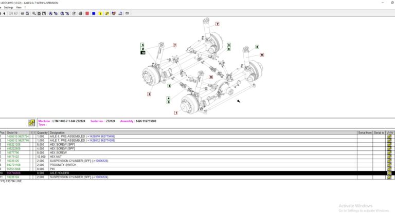 Lidos LWE Electronic Parts Catalog