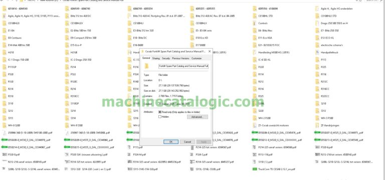 Cesab Forklift Service Manual & Parts Catalog PDF Collection [27.1 GB]