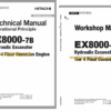 Hitachi EX8000-7B Tier 4 Final Cummins Engine Hydraulic Excavator Technical and Workshop Manual