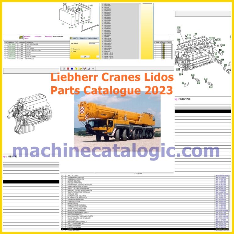 Liebherr Cranes Lidos LWE Electronic Parts Catalog (2023)