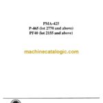 Clark P465, PF40 Planned Maintenance and Adjustment Procedures Manual (PMA425)