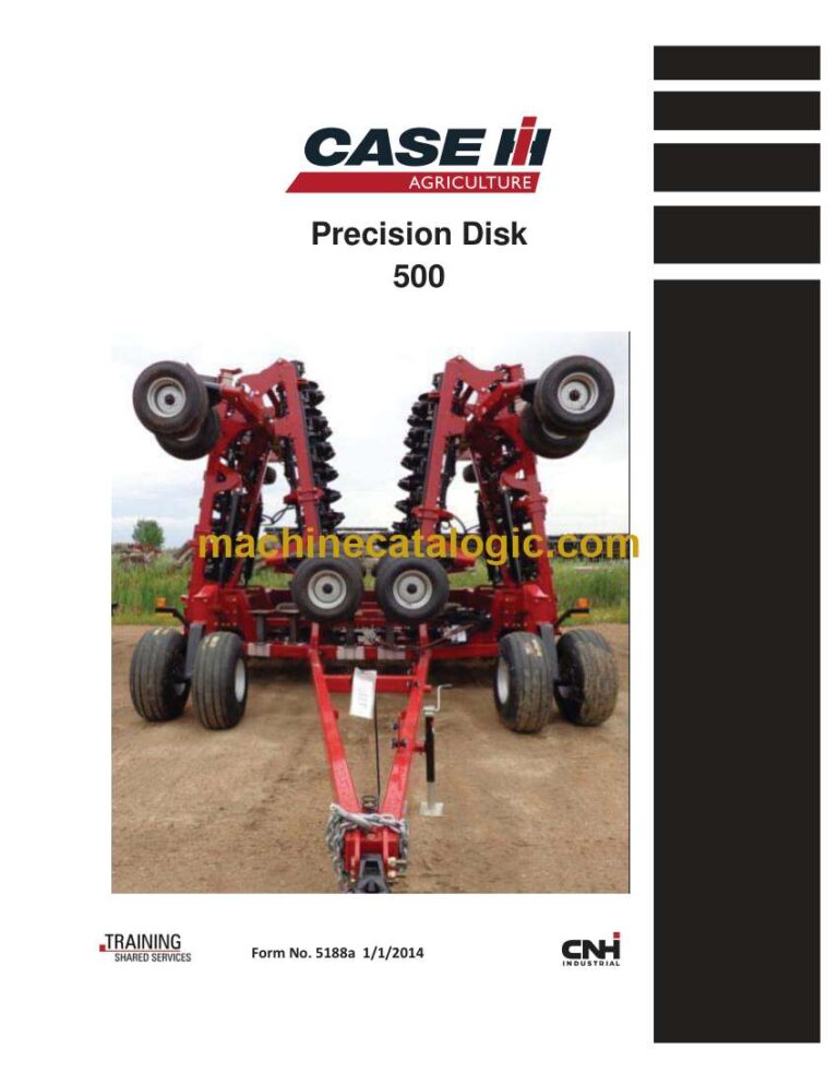 Case Precision Disk 500 Service Training Manual