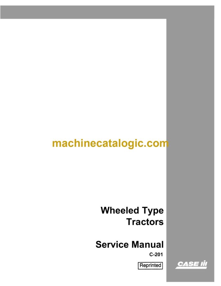 Case Wheeled Type Tractors Service Manual