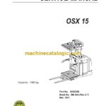 Clark OSX15 Forklift Service Manual (SM844)