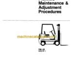 Clark E235 EV1 Forklift Planned Maintenance and Adjustment Procedure Manual (PMA436)