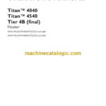 Case Titan 4040 Titan, 4540 Tier 4B Final Floater Operator Manual
