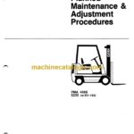 Clark E235 w-EV100 Forklift Planned Maintenance and Adjustment Procedures Manual (PMA436S)