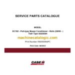 Case DC102 Pull-type Mower Conditioner Rolls Service Parts Catalogue