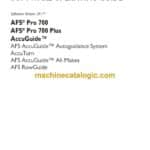 Case AFS Pro 700, AFS Pro 700 Plus AccuGuide AFS AccuGuide Autoguidance System AccuTurn AFS AccuGuide All-Makes AFS RowGuide Software Operating Guide