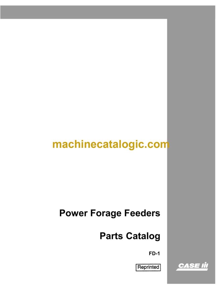 Case Power Forage Feeders Parts Catalog