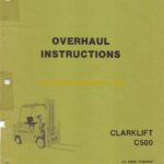 Clark Clarklift C500 Forklift Overhaul Instructions (OH431)