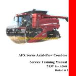 Case AFX Series Axial-Flow Combine Service Training Manual (STM5139)