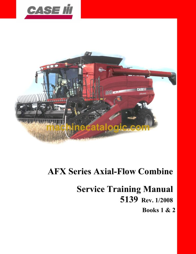 Case AFX Series Axial-Flow Combine Service Training Manual (STM5139)