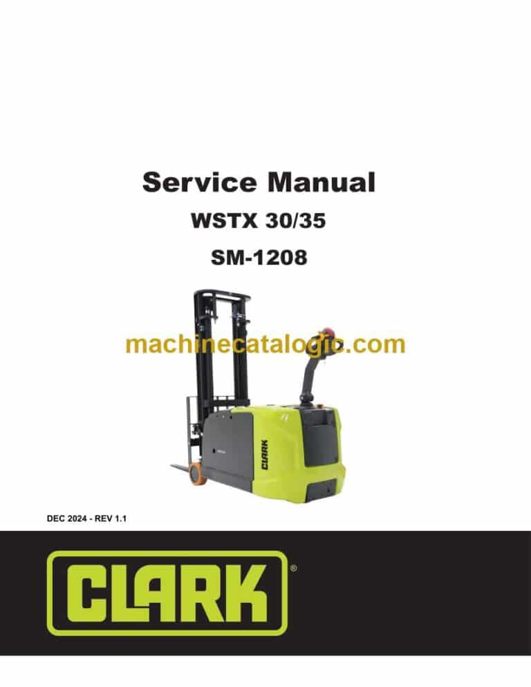 Clark WSTX 30-35 Stacker Service Manual (SM1208)