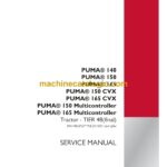 Case Puma 140, 150, 165, 150CVX, 165CVX and 150, 160 Multicontroller Tier 4B Final Tractor Service Manual
