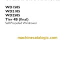 Case WD1505, WD2105, WD2505 Tier 4B Final Self-Propelled Windrower Operator Manual