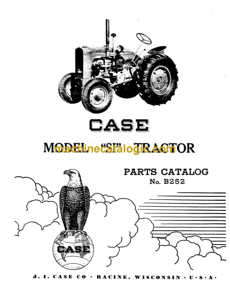 Case Model SI Tractor Parts Catalog
