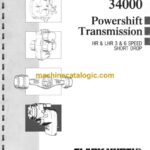 Clark 34000 Powershift Transmission HR&LHR 3&6 Speed Short Drop Maintenance and Service Manual (SM HR34-3-6-SD)