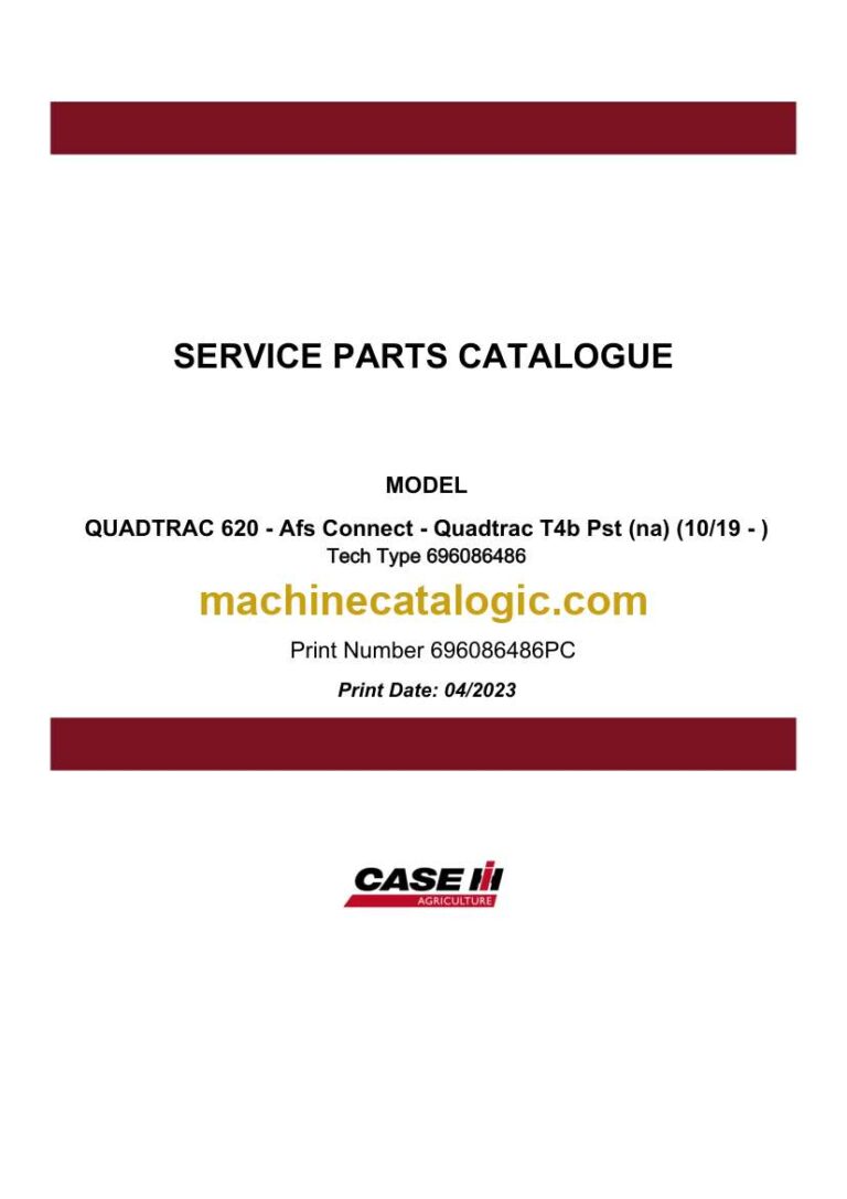 Case Quadtrac 620 AFS Connect Quadtrac Tier 4B Service Parts Catalogue