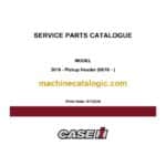 Case 3016 Pickup Header Service Parts Catalogue