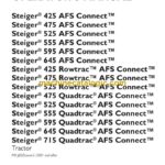 Case Steiger 425, 475, 525, 555, 595, 645 and 425, 475, 525 Rowtrac and 475, 525, 555, 595, 645, 715 Quadtrac AFS Connect Tractor Operators Manual