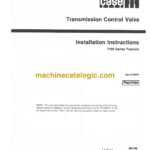 Case 7100 Series Tractors Transmission Control Valve Installation Instructions
