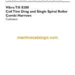 Kongskilde Vibro Till 8200 Coil Tine Drag and Single Spiral Roller Combi Harrows Cultivator Assembly Instructions