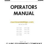 Clark C500 HY 160S, 180S, 200S, 225S, 250S, 200L, 225L, 250L, 300L Operators Manual (O-302)