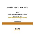 Case SR200 Skid Steer Loader Service Parts Catalogue (550711070PC)