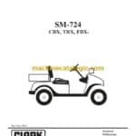 Clark CBX, TRX, FBX Low Tractor Service Manual (SM724)