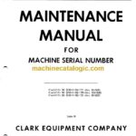 Clark Clarklift 30, 40, 50 Maintenance Manual (81)