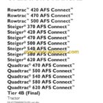 Case Rowtrac 420, 470, 500 AFS Connect, Steiger 370, 420, 470, 500, 540, 580, 620 AFS Connect, Quadtrac 470, 500, 540, 580, 620 AFS Connect, Tier 4B Final Tractor Operator Manual
