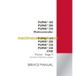Case Puma 185, 200, 220 Multicontroller and Puma 185, 200, 220, 240 CVX Stage 5 Tractor Service Manual