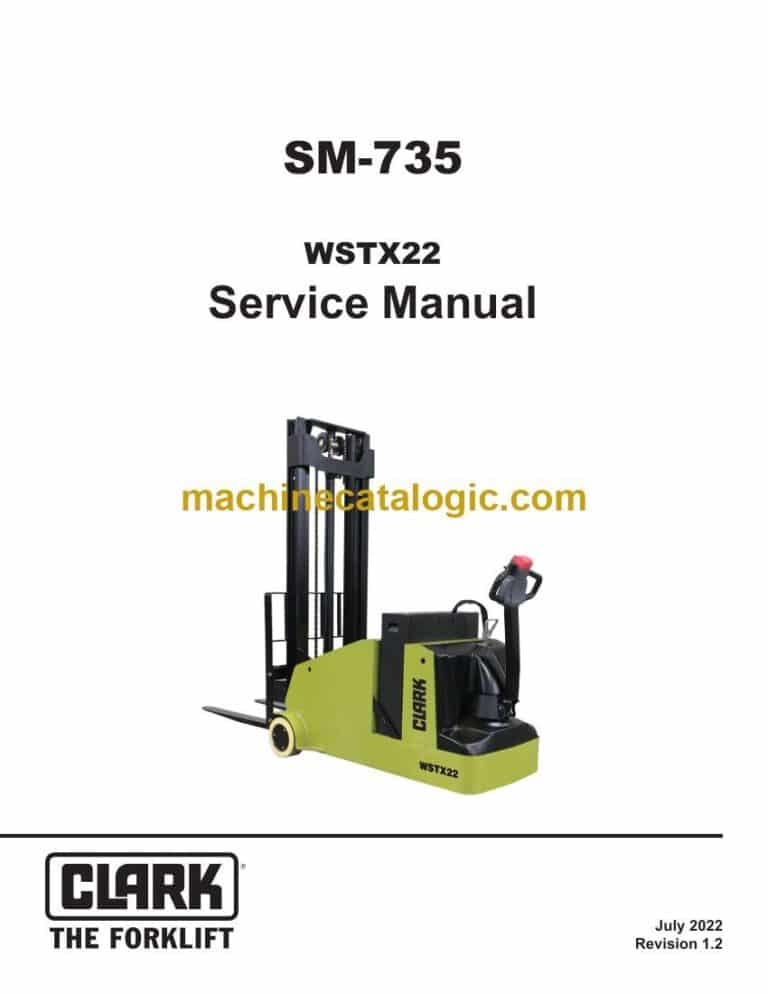 Clark WSTX22 Stacker Service Manual (SM735)