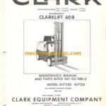 Clark Clarklift 40B Forklift Parts Manual (GX10B1-3)