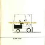 Clark EC500-70, EC500-80 Forklift Operators Manual (OM-604)