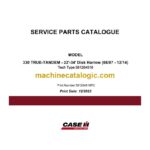 Case 330 True-Tandem 22'-34' Disk Harrow Service Parts Catalogue