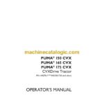 Case Puma 150CVX, 165CVX, 175CVX Drive Tractor Operator Manual