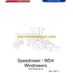 CNH Speedrower WD4 Windrowers Service Training Manual