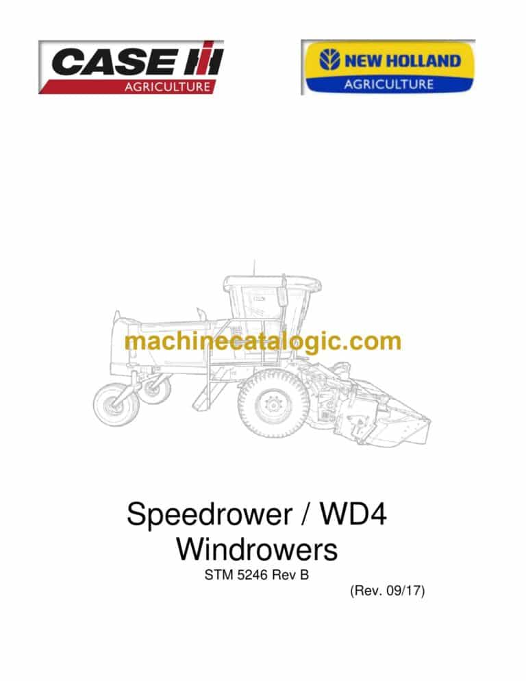CNH Speedrower WD4 Windrowers Service Training Manual