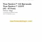 Case True-Tandem 335 Barracuda, True-Tandem 335VT, 42-47 Foot Vertical Tillage Operator Manual