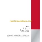 Case 3162 Draper Header Service Parts Catalogue