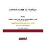Case SDX40 Single Disk No-till Air Drill Service Parts Catalogue